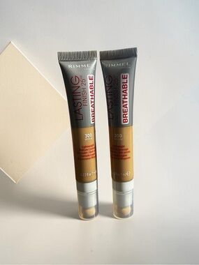 Rimmel London Lasting Finish Breathable 25HR Concealer Bundle | 300 Medium